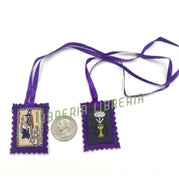 Escapulario Morado & Medallas de los Ultimos Tiempos
