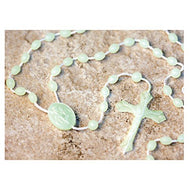 25 Luminous Plastic Bead Cord Rosary