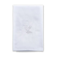 Purificador Para Comulgar GRANDE 12" x 18" ~Caliz & Trigo color Blanco