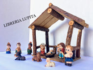 Nacimiento 'Precious Moments' con Casita/Nativity 'Precious Moments' w/Stable 3" {12Pzs.}