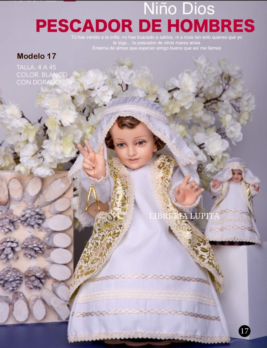 Vestidos de niño dios bordados fashion a mano