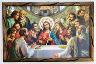 Cuadro La Ultina Cena/Last Supper {Rustico} 34 1/2" X 22 1/2"