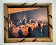 Cuadro La Ultina Cena/Last Supper {Rustico} 9 1/2" X 12"