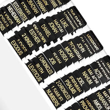 ENGLISH Laminated and Repositionable Bible Tabs, Bible Stickers