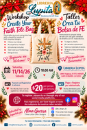 Create Your Faith Tote Bag/Crea tu Bolsa de Fe {Bilingual Class}