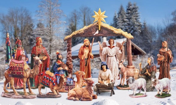 NUEVO!!! Nacimiento Tamaño Real Para Exterior/Patio-17 Piezas / NEW!!  17 PIECE Set Real Life Outdoor Nativity Set for Yard Decoration