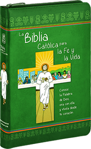 La Biblia Católica para la Fe y la Vida SIN Indices- Imitación piel, con cierre.