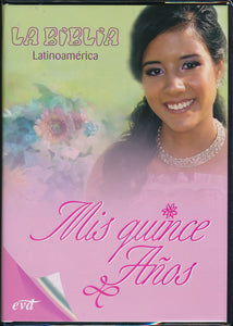 Biblia Latinoamericana Letra Grande SIN Indices~ Blanca, con forro de 15 años
