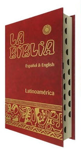 Biblia Latinoamericana Bilingue con Indices~Roja