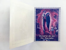 Rosary of The Unborn Child Wood & Booklet / Rosario De Los No Nacidos de Madera & Librito