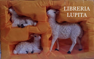 Set de 3 Borregos para Nacimiento/Set of 3 Nativity Set Sheep 6"