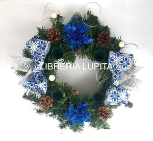 Corona de Adviento 12"/Advent Wreath 12" #WB12