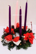 Copy of Corona de Adviento 12"/Advent Wreath 12" #RW12