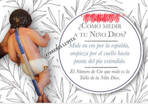 ROPA NIÑO DIOS "Candelaria"/ Baby Jesus Dress/Vestment.