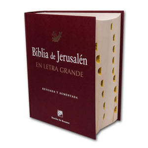Biblia de Jerusalen Letra Grande con Indices~Roja